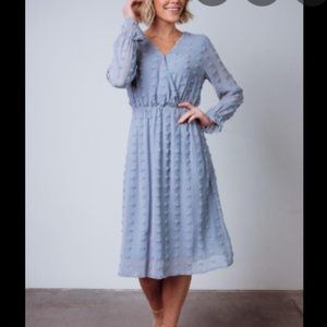 Paisley Dot Midi Dress
